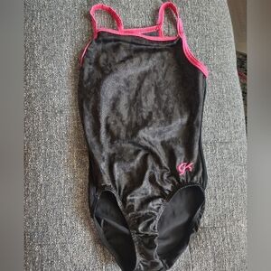 GK Gymnastics Leotard Black and Pink Adult XS